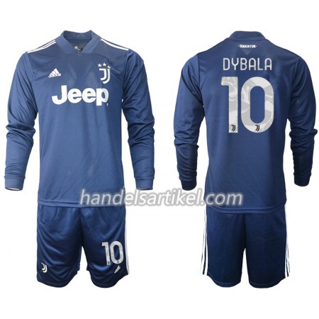 Juventus Paulo Dybala 10 Kinder Auswärts Trikotsatz 2020/21 Langarm (+ Kurze Hosen)